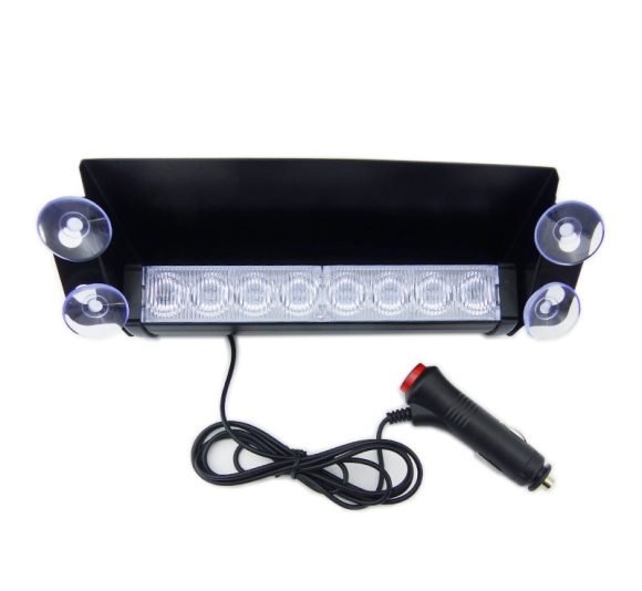 Baliza De 8 LED Estrobo 12 Volt. Metalica.