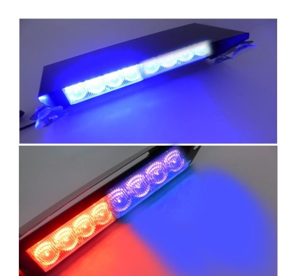 Baliza De 8 LED Estrobo 12 Volt. Metalica. - Imagen 3