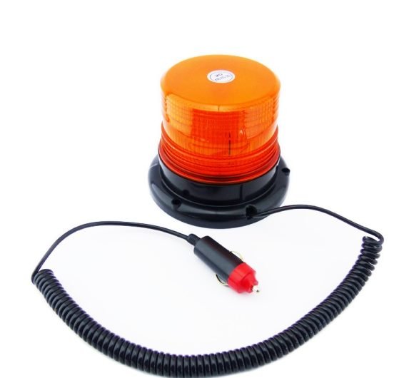 Baliza LED Ambar, Con Iman, 12/24Volt