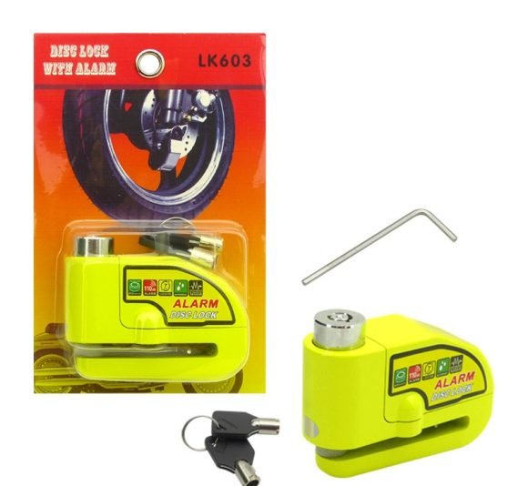 Candado Freno De Disco Con Alarma Para Moto