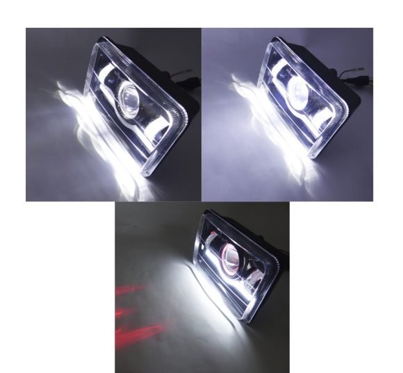Foco LED Rectangular De 7” Delantero, 45 Watt, Luz Blanca A 12-24 Volt - Imagen 4