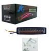 Neblinero Duo Blanco Ambar 18 LED 12V. Rectangular