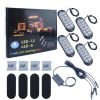 Luz Estrobo Kit Por 4 12 LED A 12 -24 Volt En Colores.