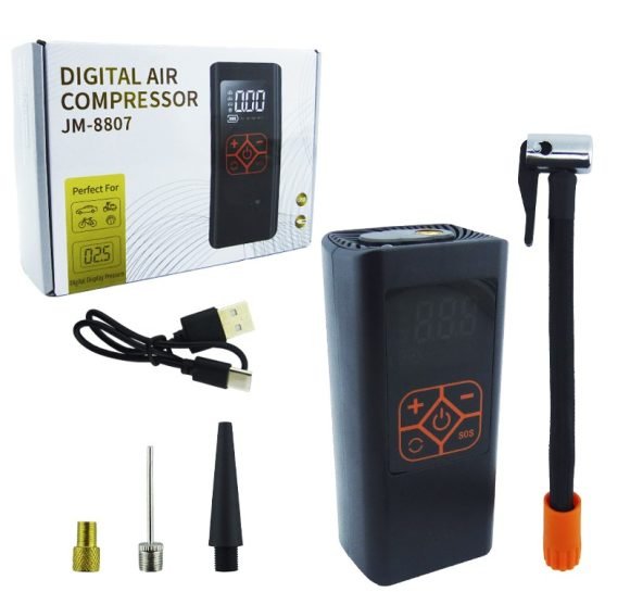 Compresor De Aire Portatil Digital Recargable